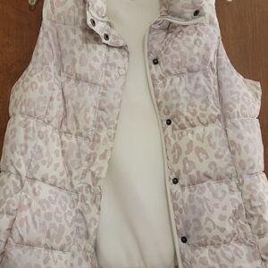 Old Navy Light Pink Leopard Kids Vest